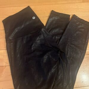 Lululemon Align Shine Black Leggings  sz 6